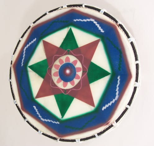 Knock on Wood Medium Painted Shaman Drum 12 inch