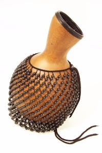 Fibreglass Shekere, with adjustable bead net