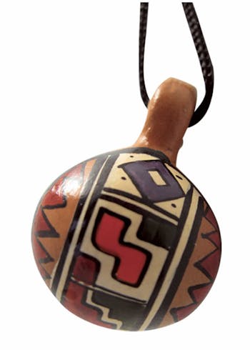 peruvian ceramic bell