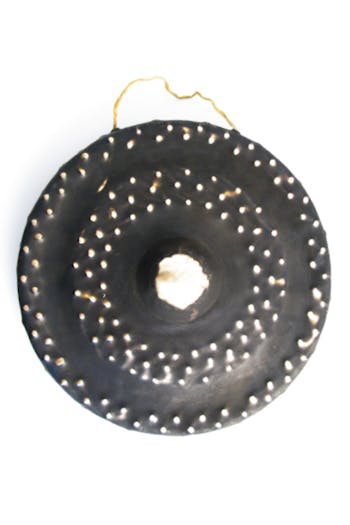 Knobbly decorated Vietnamese Gong with beater