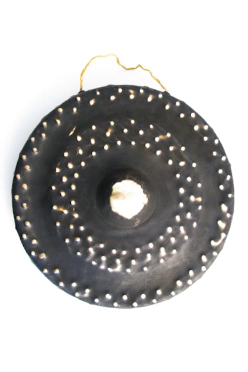 Knobbly decorated Vietnamese Gong with beater
