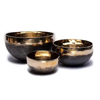 KOW Ishana Singing bowl - black & gold