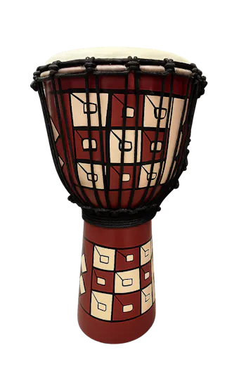 KOW Painted Wood Djembe 10inch