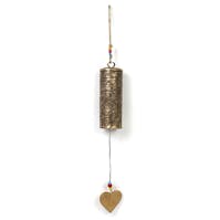 Knock on Wood Metal Soft Chime with Heart