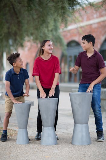 Percussion Play Djembes