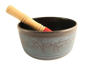 Knock on Wood Mandala Singing Bowl, 15cm