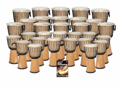 Knock on Wood 30 Player Djembe Pack, Secondary