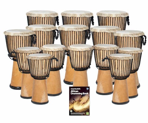 Knock on Wood 15 Player Djembe Pack, Secondary