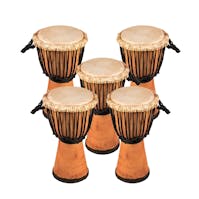 Drums for Schools Djembe Drum 40cm high, 5 Pack