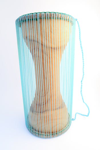 Knock on Wood Talking Drum From Ghana