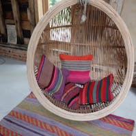 Knock on Wood Peruvian Cushion