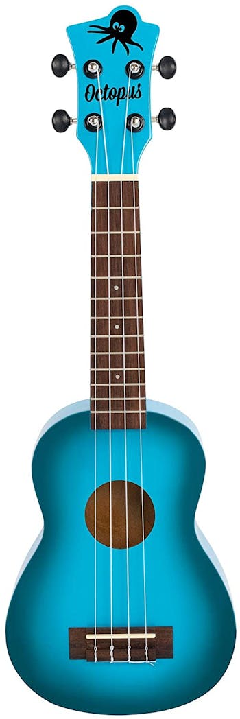 Octopus soprano ukulele ~ Light blue burst