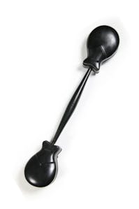 Rosewood double castanets on handle for easy use