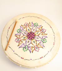 Knock on Wood Decorated Frame Drum, 25cm
