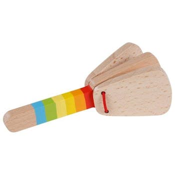 Goki Stick Castanets Rainbow