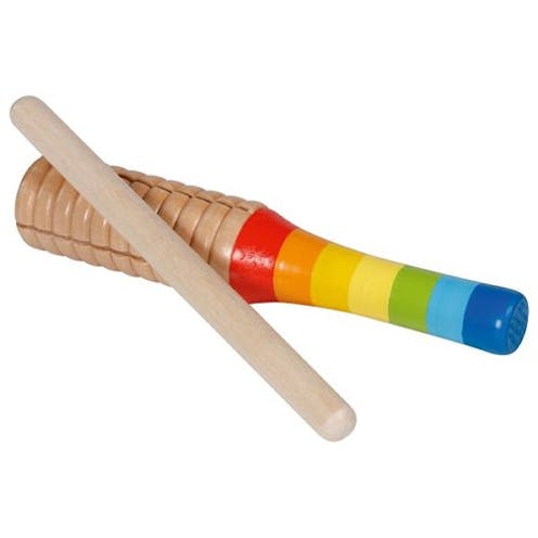 Goki Sound Block Rainbow with stick