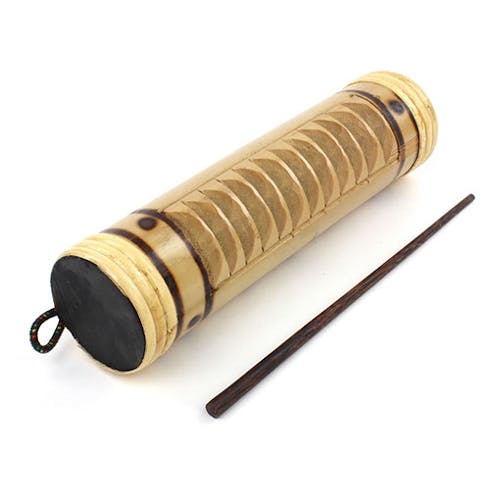Knock on Wood Bamboo Guiro and Shaker