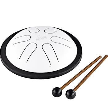 Meinl Percussion Mini Melody Steel Tongue Drum - white