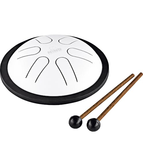 Meinl Percussion Mini Melody Steel Tongue Drum - white