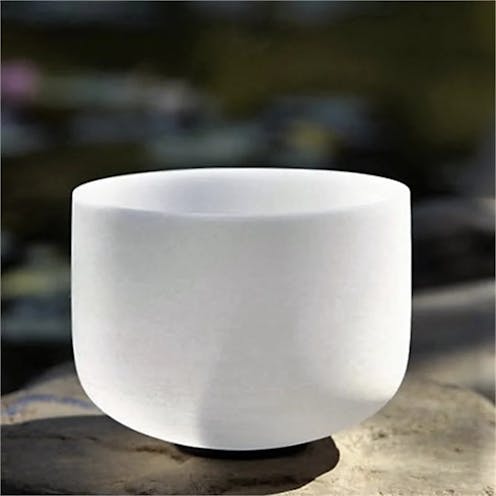 Knock on Wood Crystal Singing Bowl B-tone 432 Hz