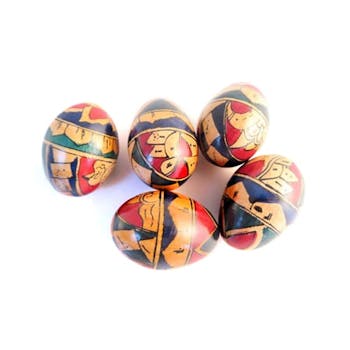 KOW Wooden painted egg