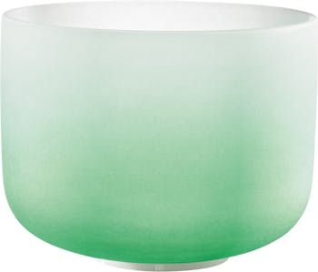 Sonic Energy Crystal Singing Bowl, color-frosted, 11" / 28 cm, Note F4, Heart Chakra