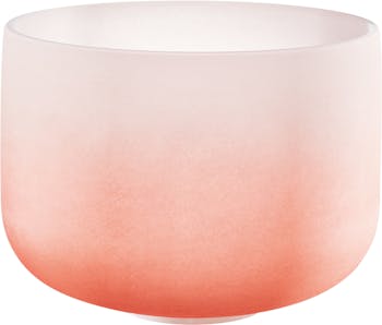 Sonic Energy Crystal Singing Bowl, color-frosted, 13" / 33 cm, Note D4, Sacral Chakra