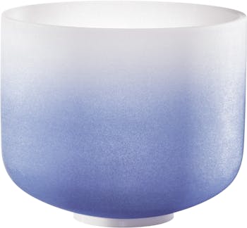 Sonic Energy Crystal Singing Bowl, color-frosted, 9" / 21 cm, Note A4, Brow Chakra