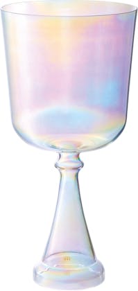 Sonic Energy Crystal Singing Chalice, 7"/18 cm, Note B3, Clear, Crown Chakra