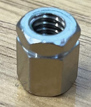 Contemporanea chrome nut for tam/pandeiro 6mm