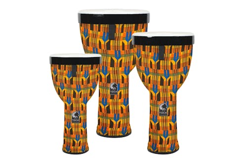 Toca Toca Sympatico Nesting Djembe Freestyle II - Kente Cloth