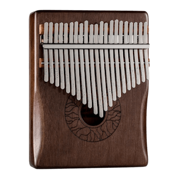 KOW Lotus Leaf Mahogany Brown Kalimba - 21 Keys