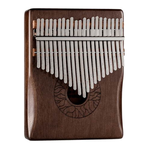KOW Lotus Leaf Mahogany Brown Kalimba - 21 Keys