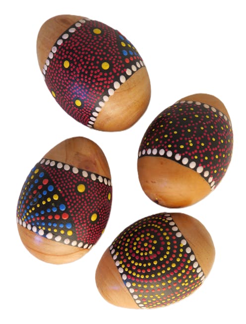 KOW Painted Egg Shaker 9cm