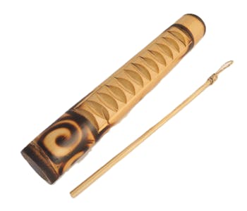 KOW Bamboo Guiro and Shaker 30cm