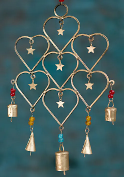 KOW Hearts and Stars Windchime